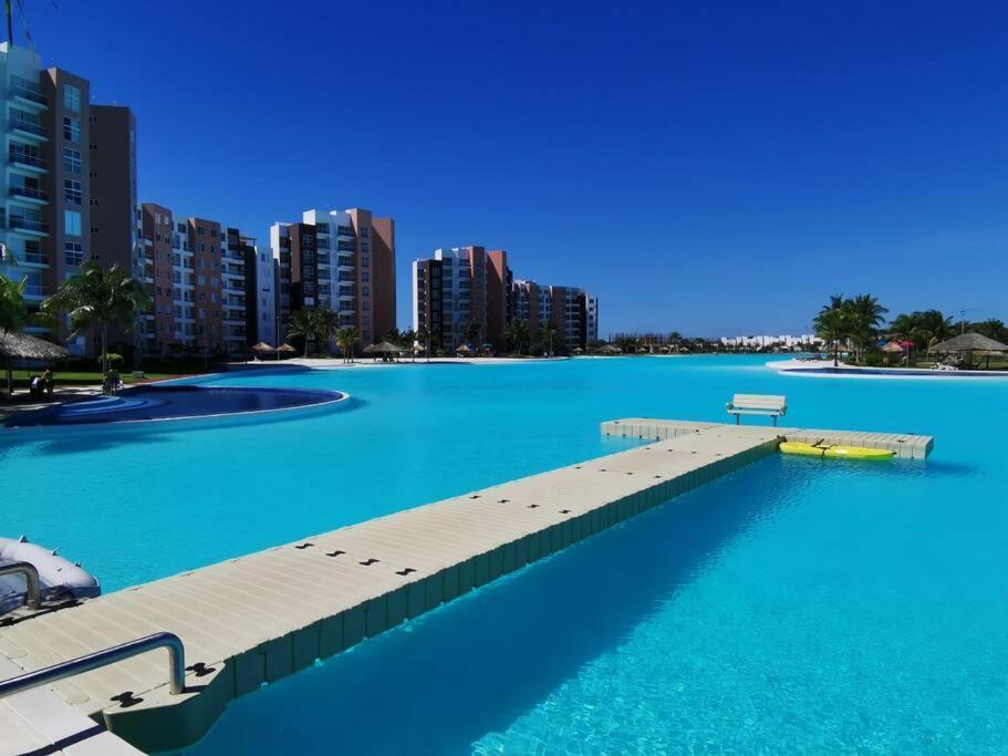 Departamento Con Laguna Artificial Cancún Zewnętrze zdjęcie