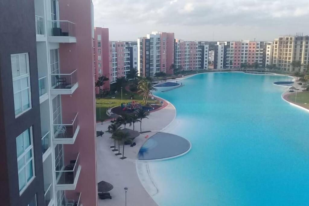 Departamento Con Laguna Artificial Cancún Zewnętrze zdjęcie