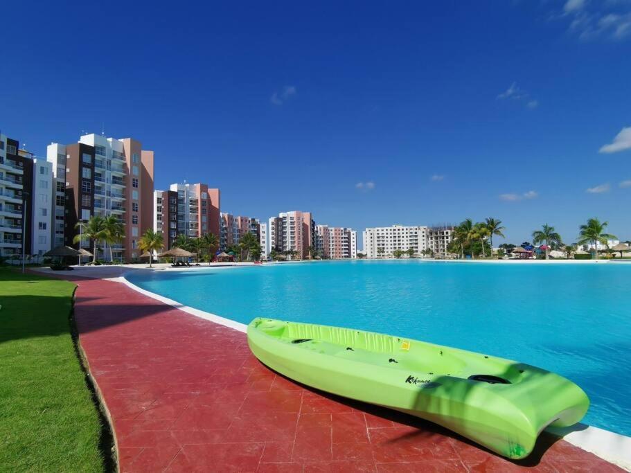 Departamento Con Laguna Artificial Cancún Zewnętrze zdjęcie