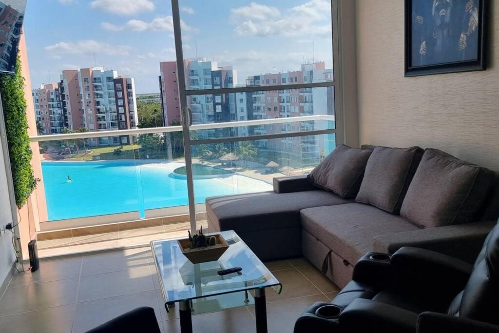 Departamento Con Laguna Artificial Cancún Zewnętrze zdjęcie