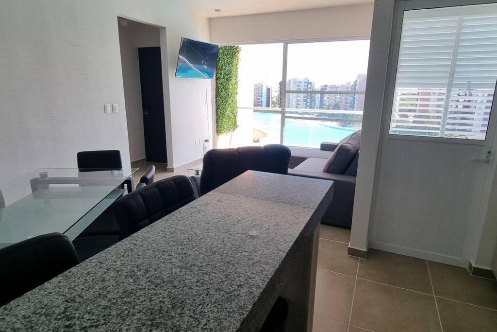 Departamento Con Laguna Artificial Cancún Zewnętrze zdjęcie