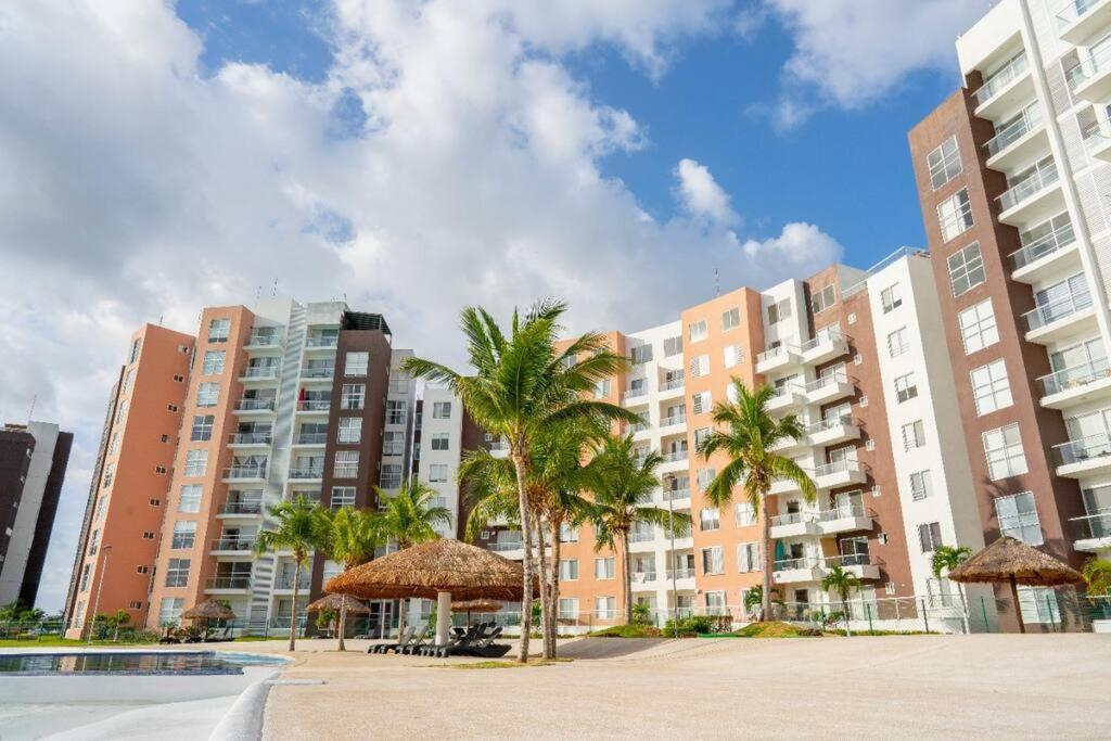 Departamento Con Laguna Artificial Cancún Zewnętrze zdjęcie